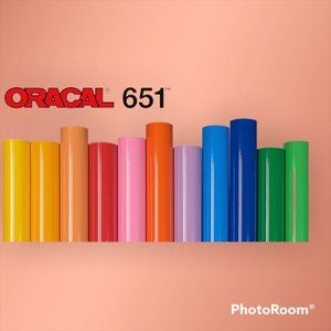 6 Sheets 12" x 12" Oracal 651 Bundle Cricut Crafting Scrapbooking Vinyl Glossy